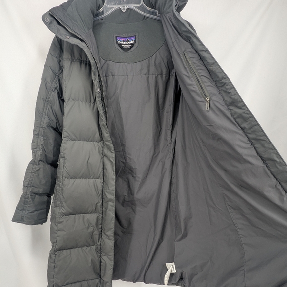 Patagonia Down With It Parka Womens Grey Size Medium Down Filled Warm Winter - Picture 5 of 10
